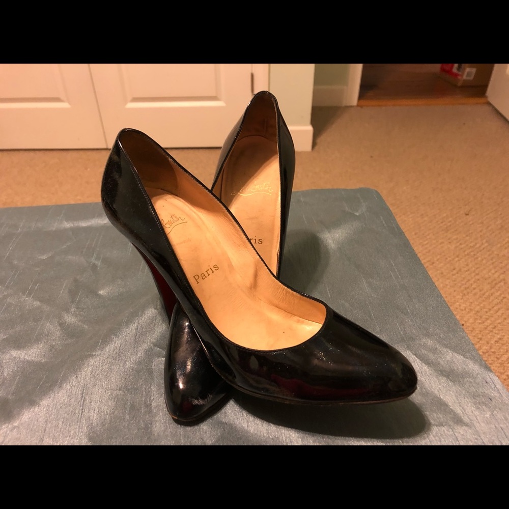 Christian Louboutin Patent Iridescent Pumps